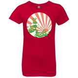 T-Shirts Red / YXS The Great Wave Off Cowabunga Girls Premium T-Shirt