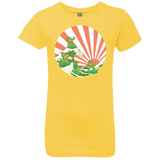 T-Shirts Vibrant Yellow / YXS The Great Wave Off Cowabunga Girls Premium T-Shirt