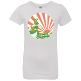 T-Shirts White / YXS The Great Wave Off Cowabunga Girls Premium T-Shirt