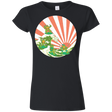 T-Shirts Black / S The Great Wave Off Cowabunga Junior Slimmer-Fit T-Shirt