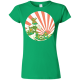 T-Shirts Irish Green / S The Great Wave Off Cowabunga Junior Slimmer-Fit T-Shirt