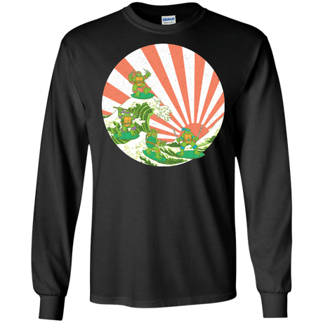 The Great Wave Off Cowabunga Men's Long Sleeve T-Shirt