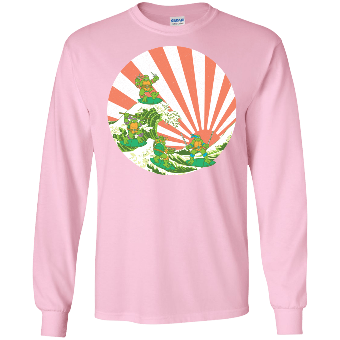 The Great Wave Off Cowabunga Men's Long Sleeve T-Shirt