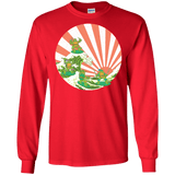 The Great Wave Off Cowabunga Men's Long Sleeve T-Shirt