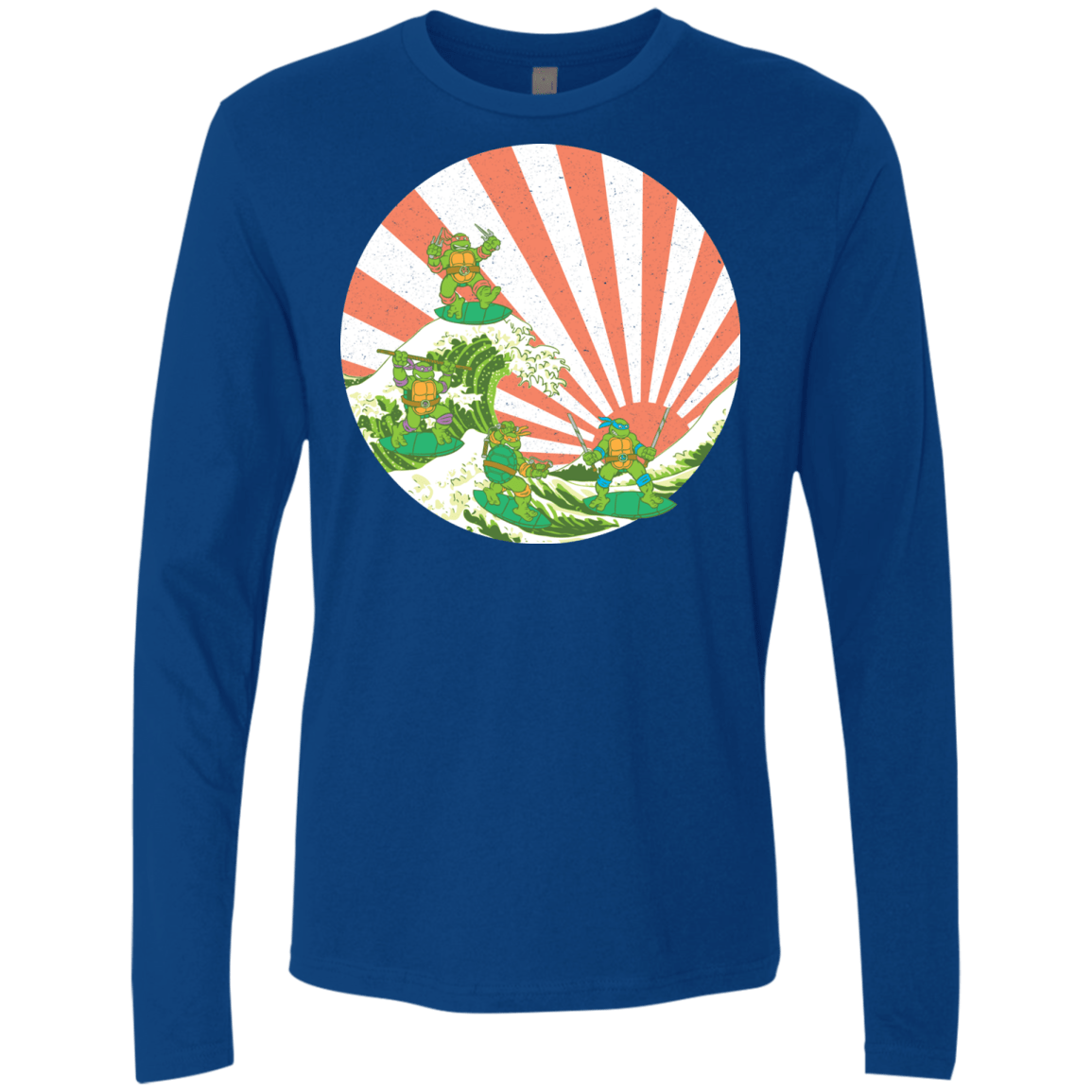 The Great Wave Off Cowabunga Men's Premium Long Sleeve