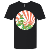 T-Shirts Black / X-Small The Great Wave Off Cowabunga Men's Premium V-Neck