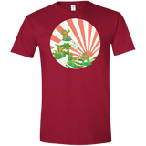T-Shirts Cardinal Red / S The Great Wave Off Cowabunga Men's Semi-Fitted Softstyle