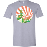 T-Shirts Sport Grey / X-Small The Great Wave Off Cowabunga Men's Semi-Fitted Softstyle