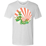 T-Shirts Heather White / S The Great Wave Off Cowabunga Men's Triblend T-Shirt