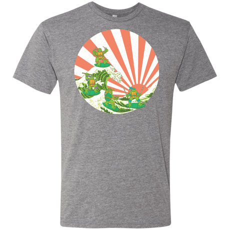 T-Shirts Premium Heather / S The Great Wave Off Cowabunga Men's Triblend T-Shirt