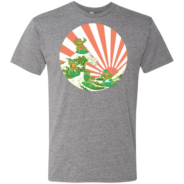 T-Shirts Premium Heather / S The Great Wave Off Cowabunga Men's Triblend T-Shirt