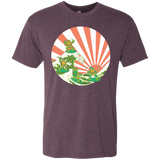 T-Shirts Vintage Purple / S The Great Wave Off Cowabunga Men's Triblend T-Shirt