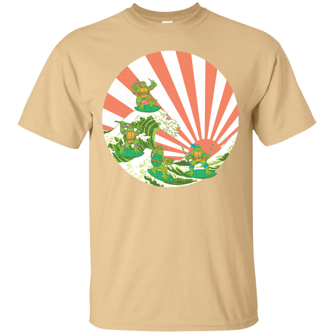 T-Shirts Vegas Gold / S The Great Wave Off Cowabunga T-Shirt