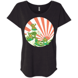 The Great Wave Off Cowabunga Triblend Dolman Sleeve