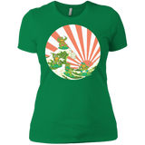 T-Shirts Kelly Green / X-Small The Great Wave Off Cowabunga Women's Premium T-Shirt