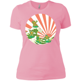 T-Shirts Light Pink / X-Small The Great Wave Off Cowabunga Women's Premium T-Shirt