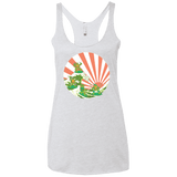 The Great Wave Off Cowabunga Women's Triblend Racerback Tank