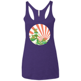 The Great Wave Off Cowabunga Women's Triblend Racerback Tank