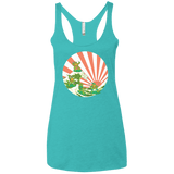 The Great Wave Off Cowabunga Women's Triblend Racerback Tank