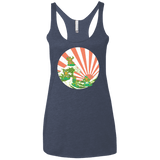 The Great Wave Off Cowabunga Women's Triblend Racerback Tank