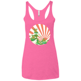 The Great Wave Off Cowabunga Women's Triblend Racerback Tank
