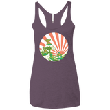 The Great Wave Off Cowabunga Women's Triblend Racerback Tank