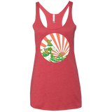 The Great Wave Off Cowabunga Women's Triblend Racerback Tank