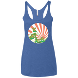 The Great Wave Off Cowabunga Women's Triblend Racerback Tank