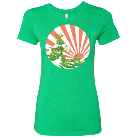 T-Shirts Envy / S The Great Wave Off Cowabunga Women's Triblend T-Shirt