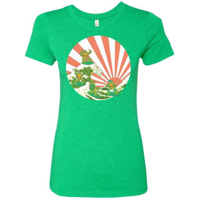T-Shirts Envy / S The Great Wave Off Cowabunga Women's Triblend T-Shirt