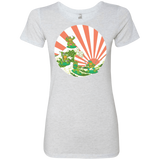T-Shirts Heather White / S The Great Wave Off Cowabunga Women's Triblend T-Shirt