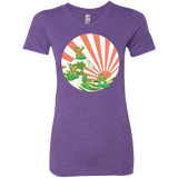 T-Shirts Purple Rush / S The Great Wave Off Cowabunga Women's Triblend T-Shirt