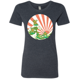 T-Shirts Vintage Navy / S The Great Wave Off Cowabunga Women's Triblend T-Shirt