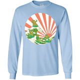 The Great Wave Off Cowabunga Youth Long Sleeve T-Shirt