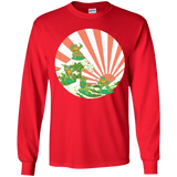The Great Wave Off Cowabunga Youth Long Sleeve T-Shirt