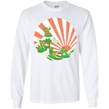 The Great Wave Off Cowabunga Youth Long Sleeve T-Shirt