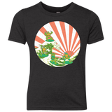 The Great Wave Off Cowabunga Youth Triblend T-Shirt