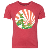 The Great Wave Off Cowabunga Youth Triblend T-Shirt