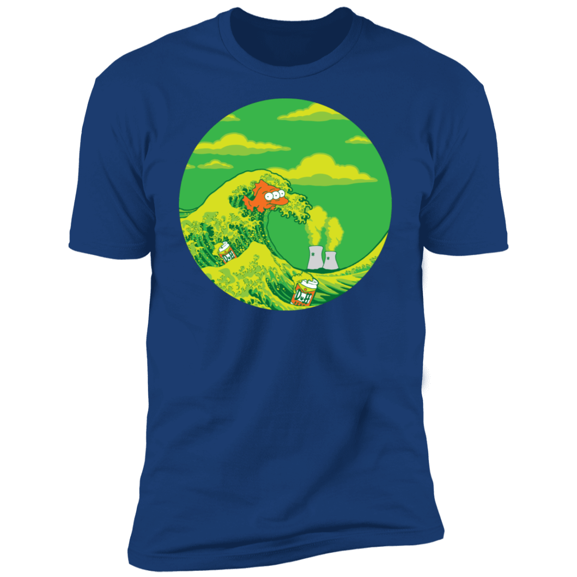 T-Shirts Royal / S The Great Wave Off Springfield Men's Premium T-Shirt