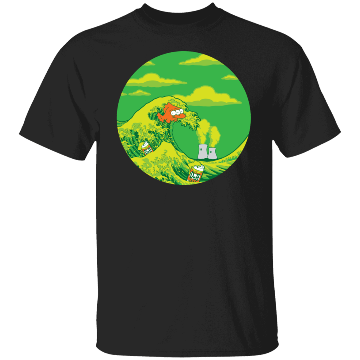 T-Shirts Black / S The Great Wave Off Springfield T-Shirt