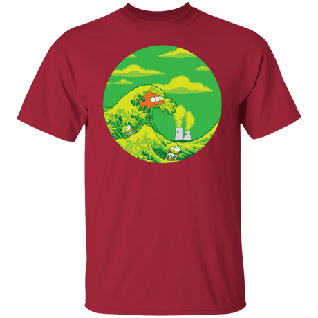 T-Shirts Cardinal / S The Great Wave Off Springfield T-Shirt