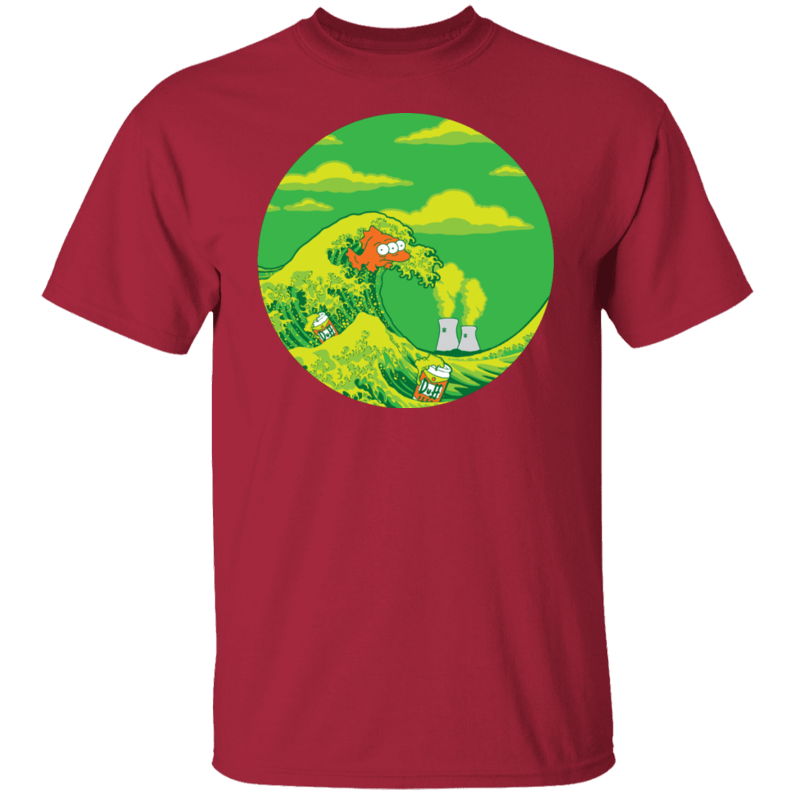 T-Shirts Cardinal / S The Great Wave Off Springfield T-Shirt