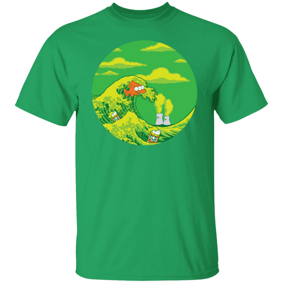 T-Shirts Irish Green / S The Great Wave Off Springfield T-Shirt