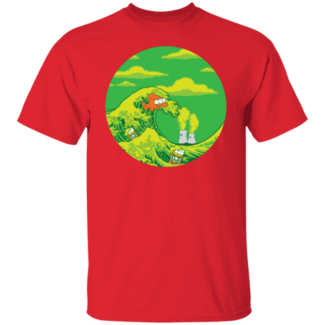 T-Shirts Red / S The Great Wave Off Springfield T-Shirt