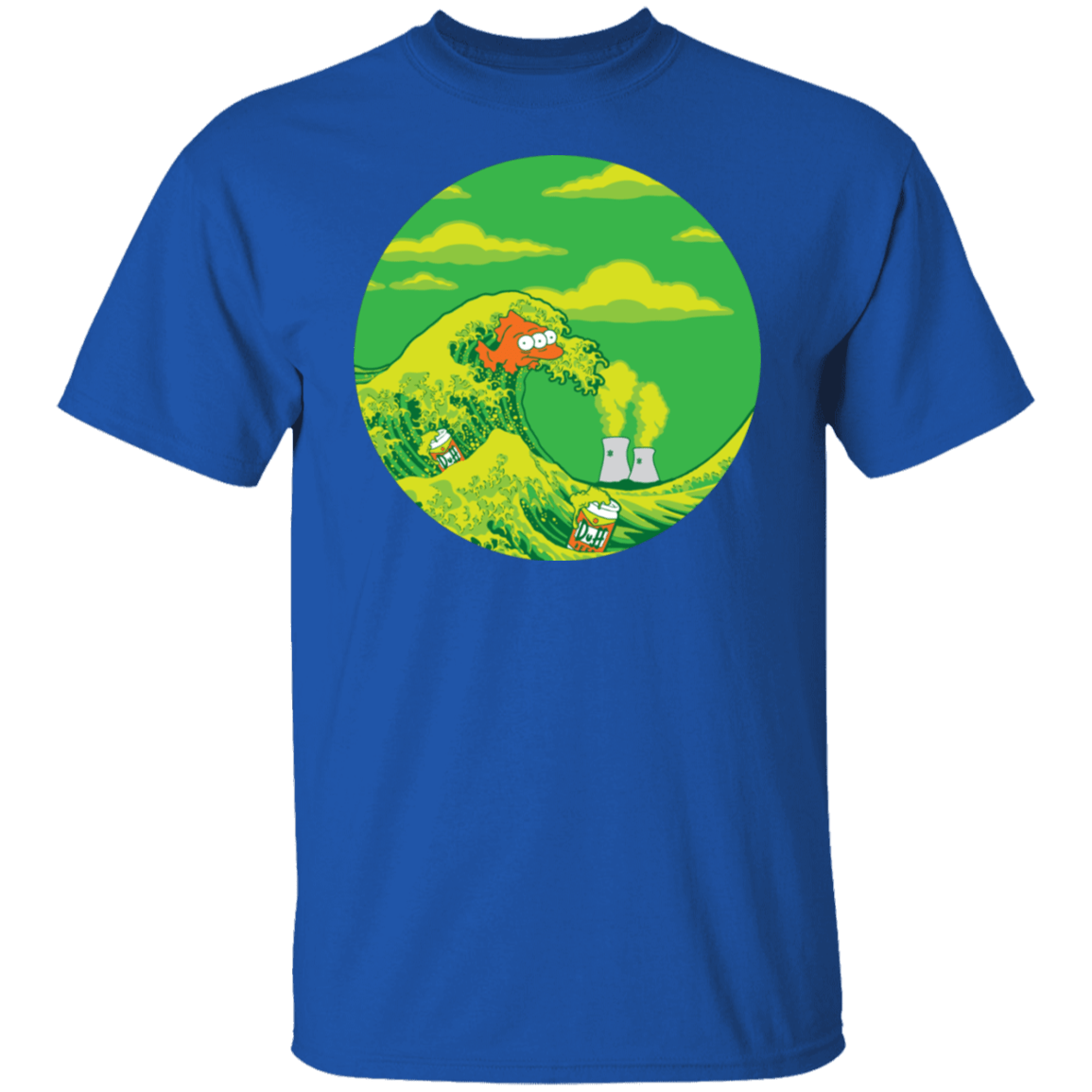 T-Shirts Royal / S The Great Wave Off Springfield T-Shirt
