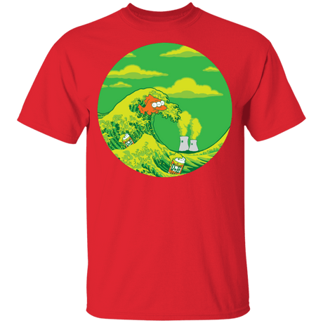 T-Shirts Red / YXS The Great Wave Off Springfield Youth T-Shirt