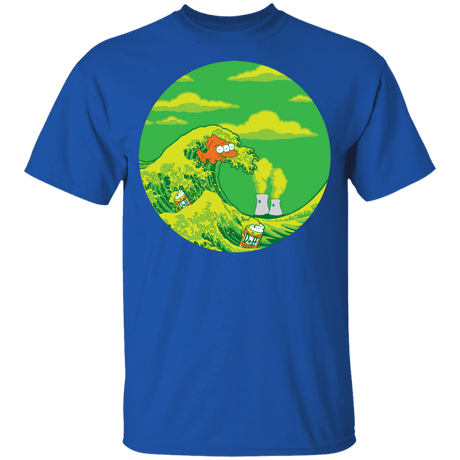 T-Shirts Royal / YXS The Great Wave Off Springfield Youth T-Shirt