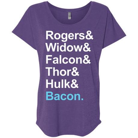 T-Shirts Purple Rush / X-Small The Greatest Avenger Triblend Dolman Sleeve