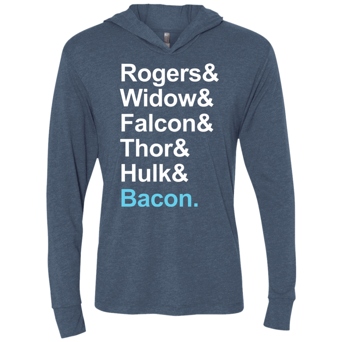 The Greatest Avenger Triblend Long Sleeve Hoodie Tee