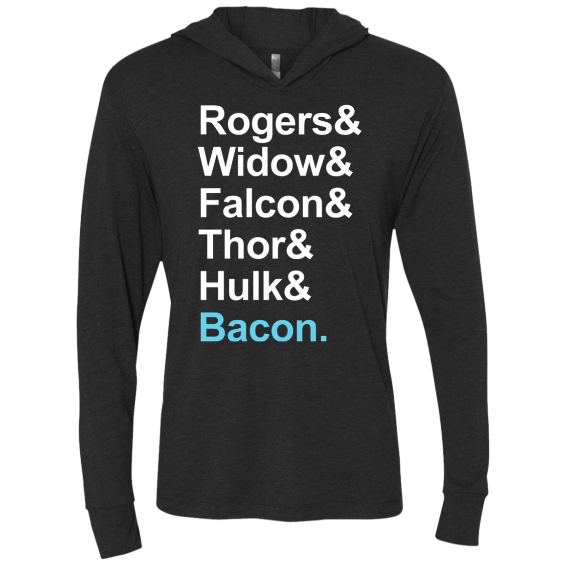 The Greatest Avenger Triblend Long Sleeve Hoodie Tee